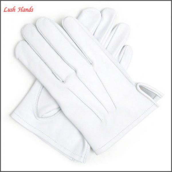 100% Leather White Masonic Wedding Brand Marching Cadet Navy Gloves #1 image