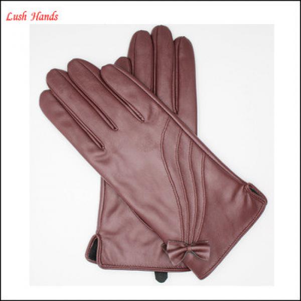 women&#39;s Quilted Back Hairsheep Leather Gloves #1 image