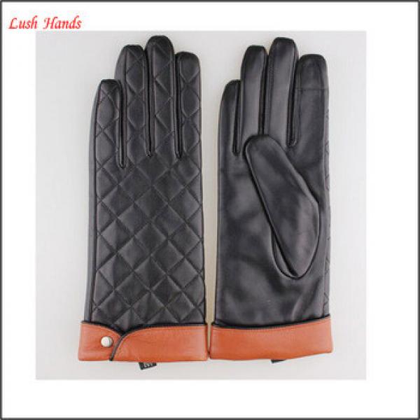 Women dresses sexy black leather glove #1 image