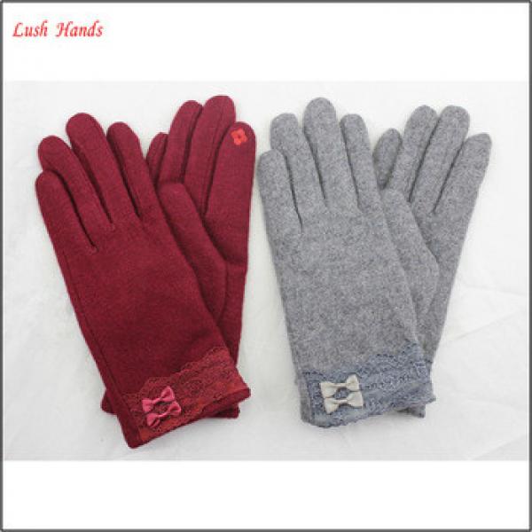 women&#39;s smartphone touch-screen woolen gloves for wholesale #1 image