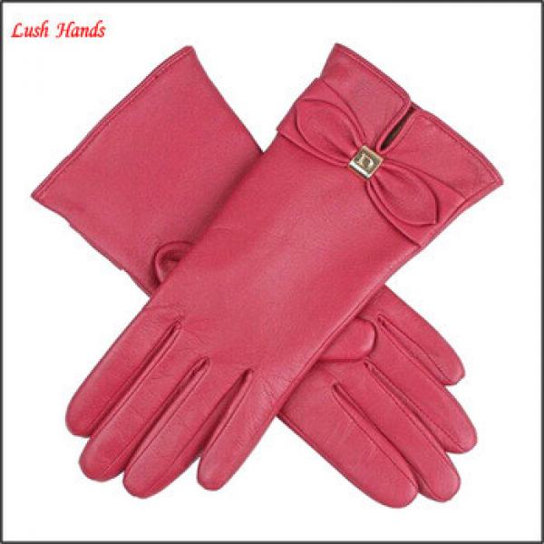 women&#39;s winter Genuine Leather hand Gloves #1 image