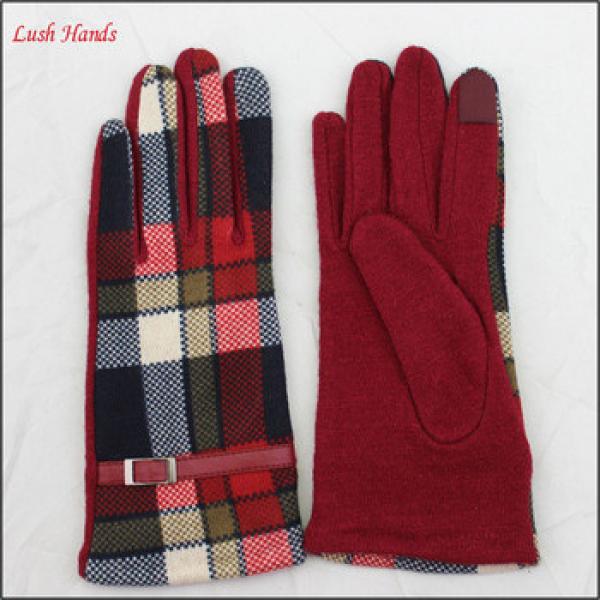 Christmas and new year girl and ladies gift woolen gloves and fabric touch screen gloves #1 image