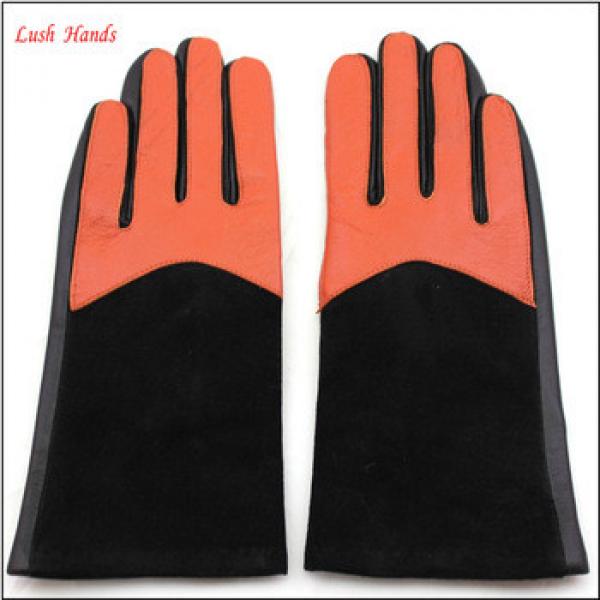 Ladies genuine winter leather hand gloves industrial leather hand gloves #1 image