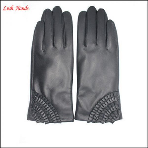 2016 Ladies Genuine Sheepskin Fashion Soft Leather Glove Lixian #1 image