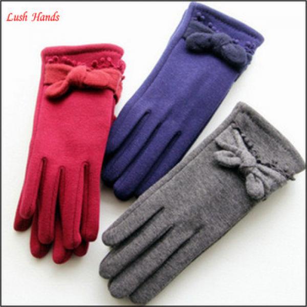 top selling high-quality ladies lovely winter woolen gloves #1 image