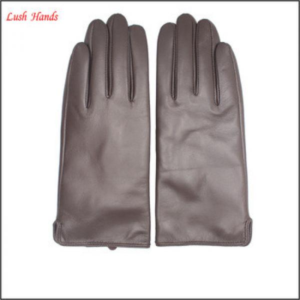 2016 brown leather hand gloves women cheap leather gloves winter #1 image