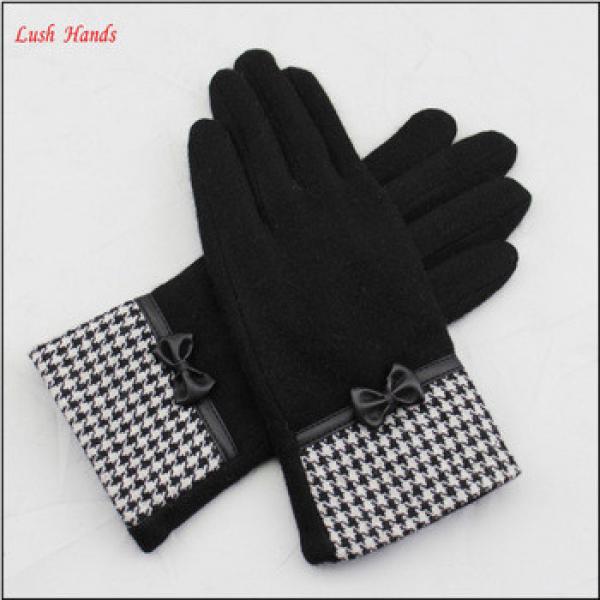 women&#39;s cheap winter woolen warm hand knitted gloves #1 image
