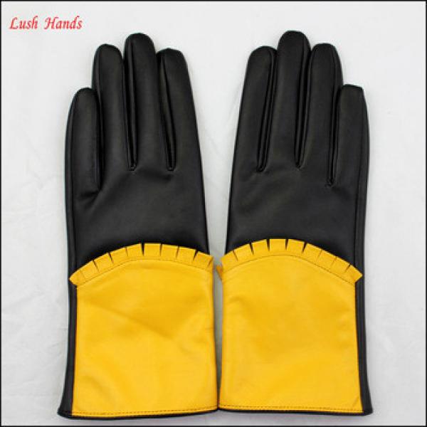imitatation leather women dresses new fashion ladies dress glove #1 image