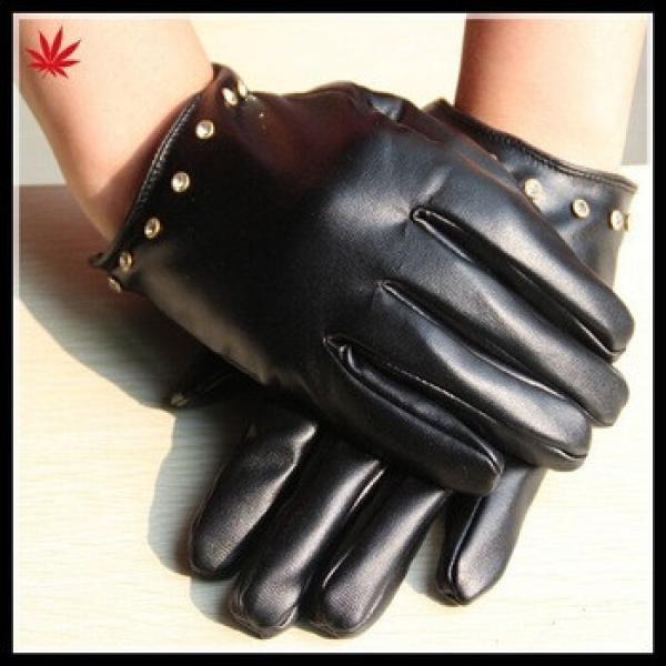 Rockstud imitation leather high fashion cheap gloves for women #1 image
