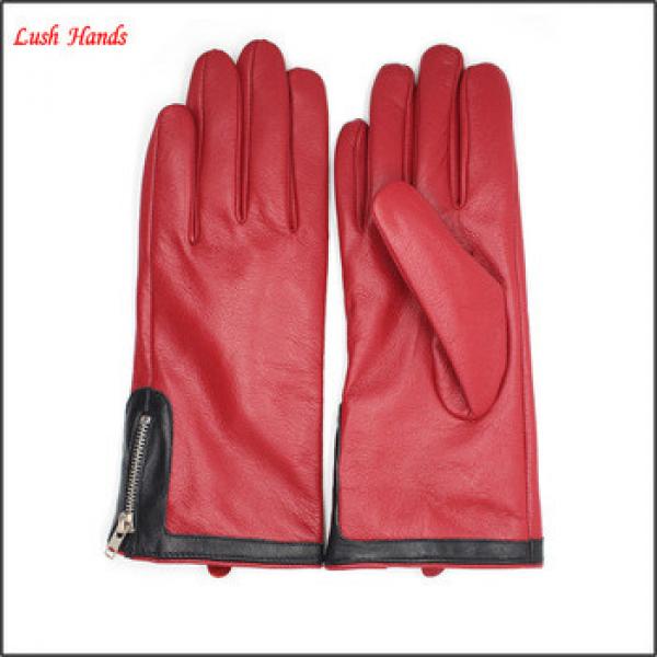 women fashion and Ladies latest party wear dresses for leather gloves with zipper #1 image