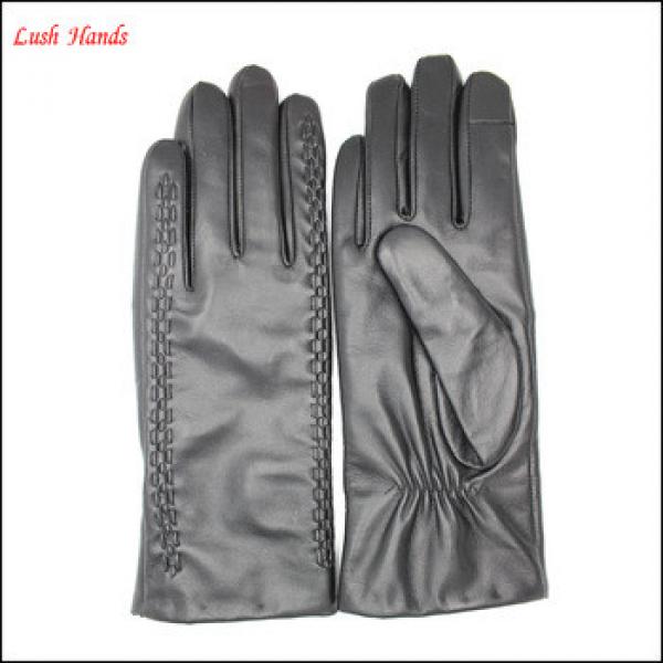 women woven leather gloves &amp; mittens leather gloves #1 image