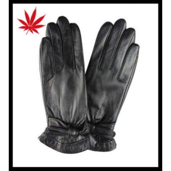 ladies patent leather genuine sheepskin dress leather gloves #1 image
