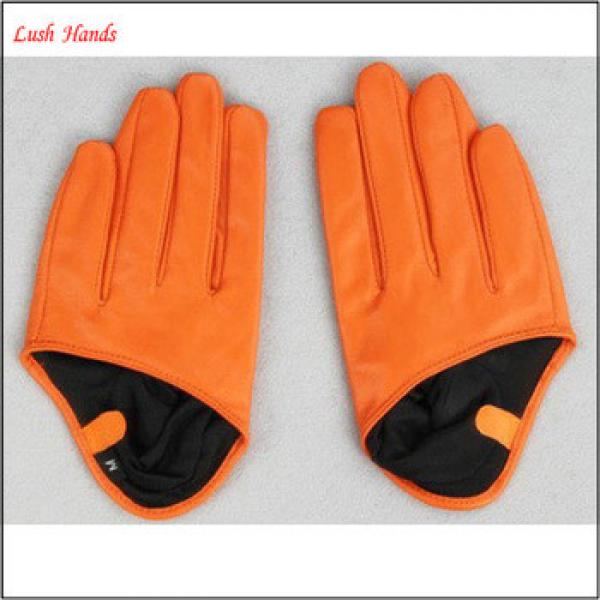 women fashion short driving leather gloves #1 image
