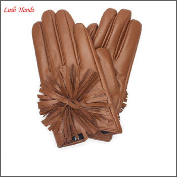 2016 Custom fit ladies sheepskin leather fashion gloves #1 image