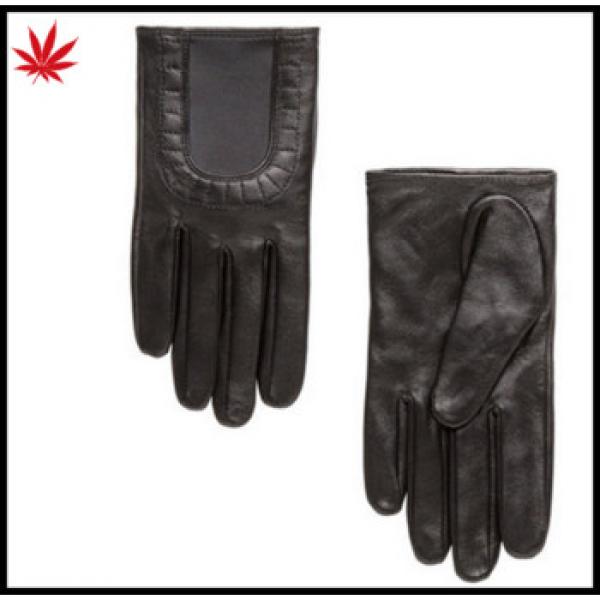 lady leather gloves with elastic binding off of brief short gloves #1 image