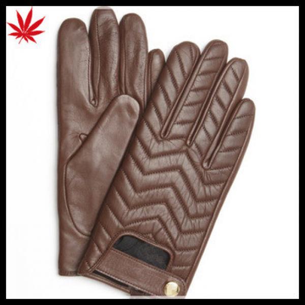 Women&#39;s Contrast Wool-Lined sheepskin Leather Gloves #1 image