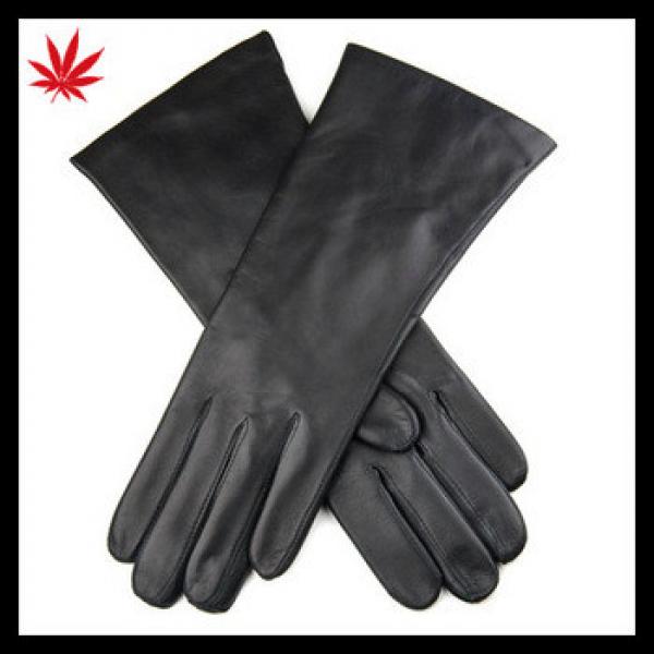 Black hairsheep leather gloves with cahsmere lined #1 image