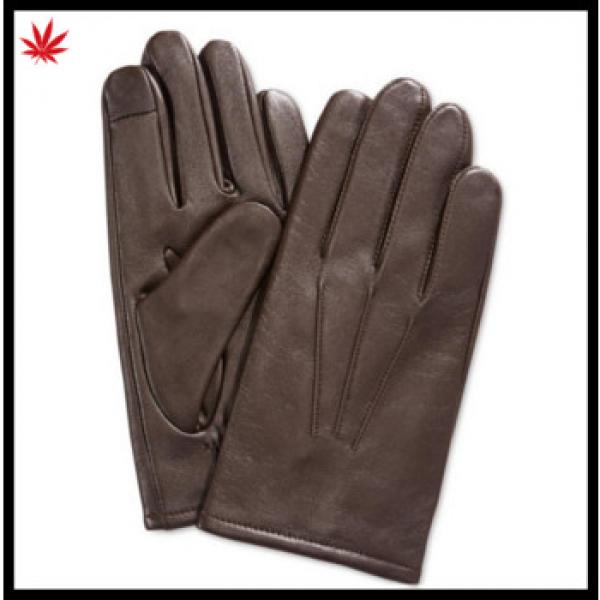 man&#39;s leather gloves The finger touch screen and the best sale of the most simple and easy male gloves #1 image