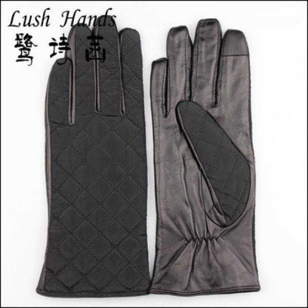 2016 hot selling men&#39;s high-grade leather and suede joint gloves #1 image