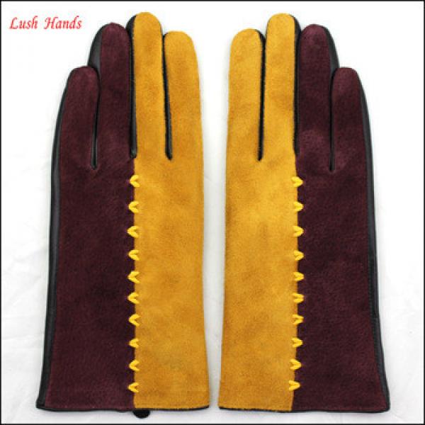 wholesale leather glove fashion dress industiral leather gloves women #1 image