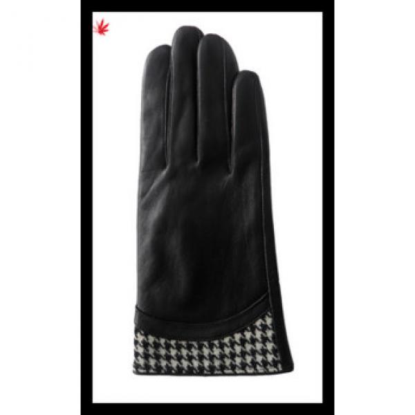 lady&#39;s high-grade 2016 new style sheepskin leather gloves with wholesale price #1 image