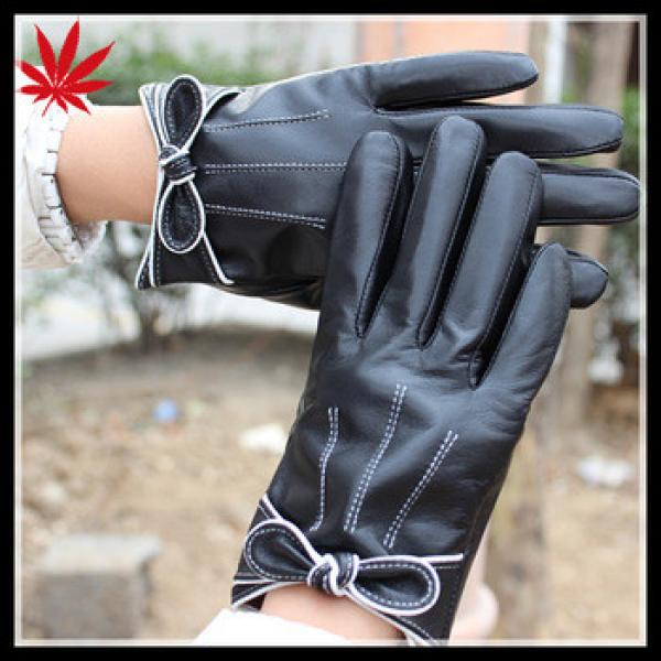 Girl&#39;s short leather gloves made from hebei factory #1 image