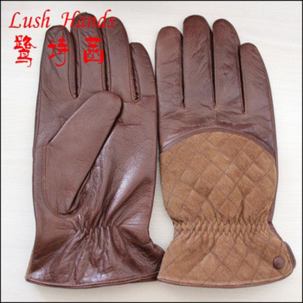 New arrival men&#39;s genuine lamb leather gloves with wholesale price #1 image