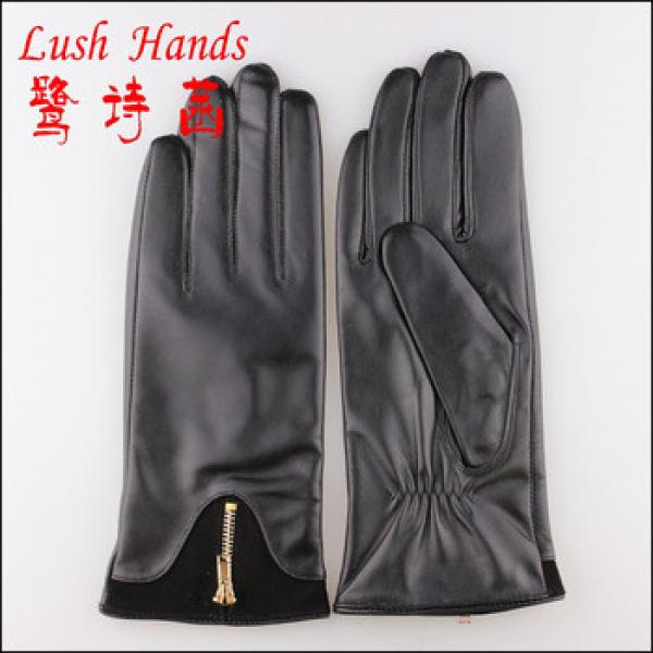 Fanshion sheep leather women touchscreen leather gloves #1 image