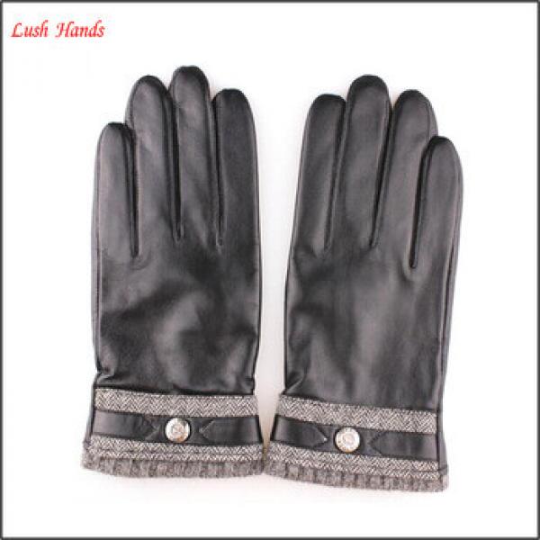 New Style Genuine Sheepskin men&#39;s Winter Warm Leather Gloves #1 image