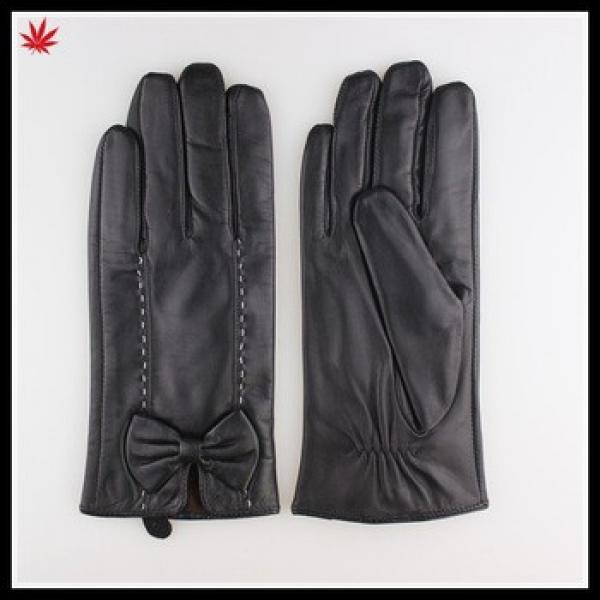 leather gloves in Europe short fashion black patent leather gloves #1 image