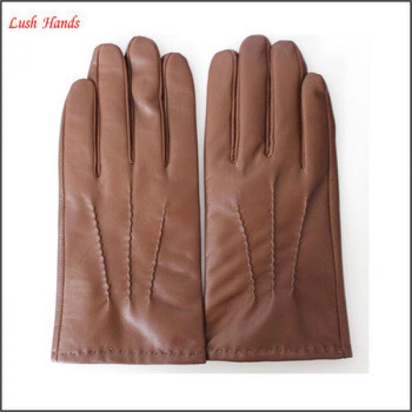 mens fashion basic hand made genuine leather glove from manufactory #1 image