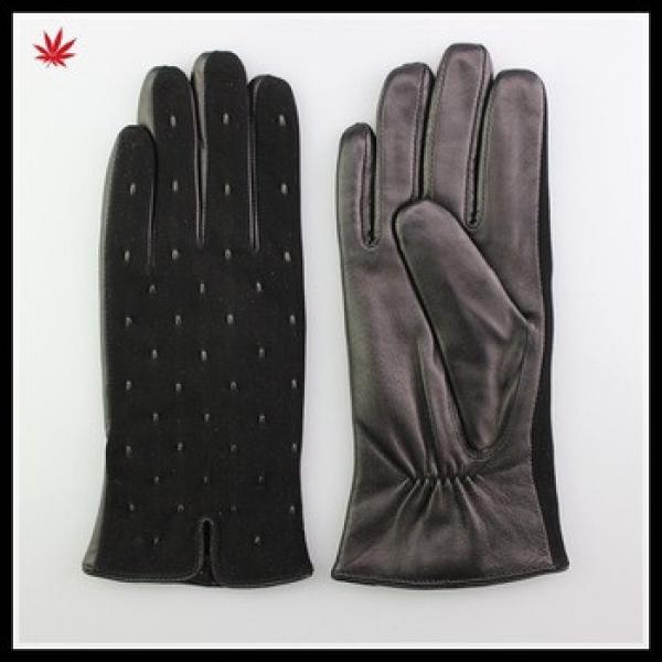 women fashion cheap sheepsuede back leather palm leather glove #1 image