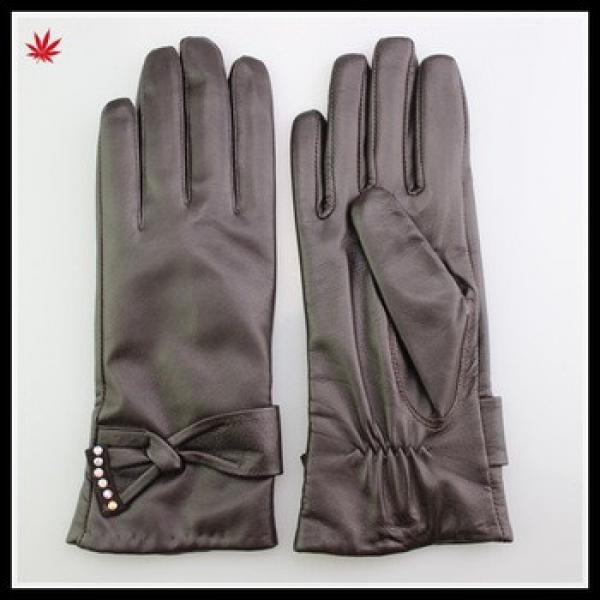 high quality women dressed A grade sheepskin leather glove #1 image