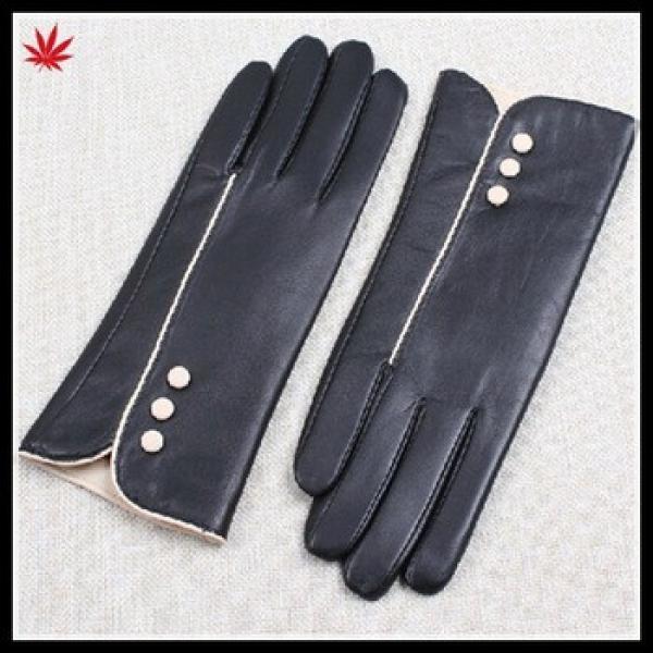 2016 new design hot selling fashion dress leather glove for girls #1 image