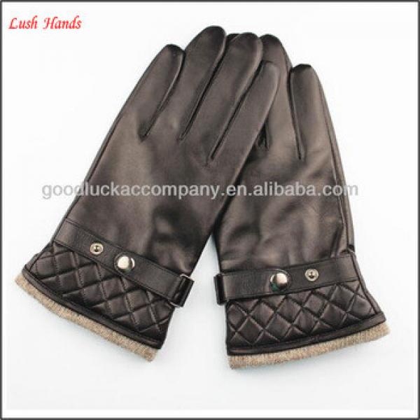 wool lined fashion sheepskin mens leather gloves #1 image