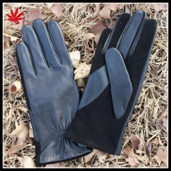 Fashion Lady Leather Gloves with suede palm for lady #1 image