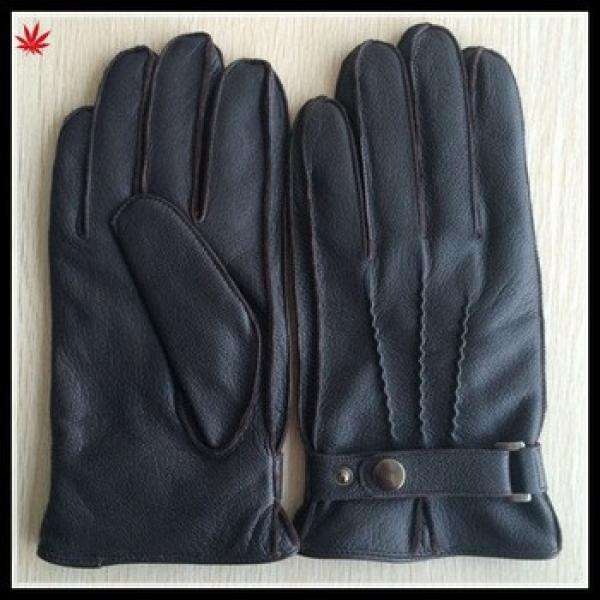 mens leather glove texture goat leather glove mens basic design glove #1 image