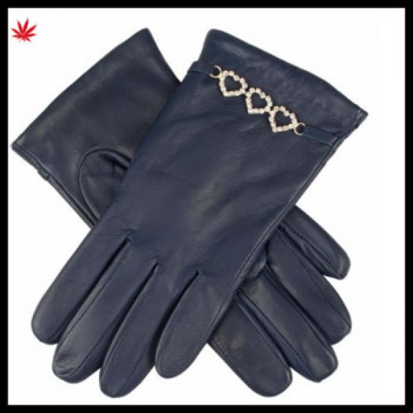 women sexy genuine leather glove with chain #1 image