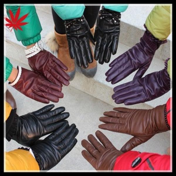 Leather gloves for women and men wholesale in China factory leather gloves #1 image