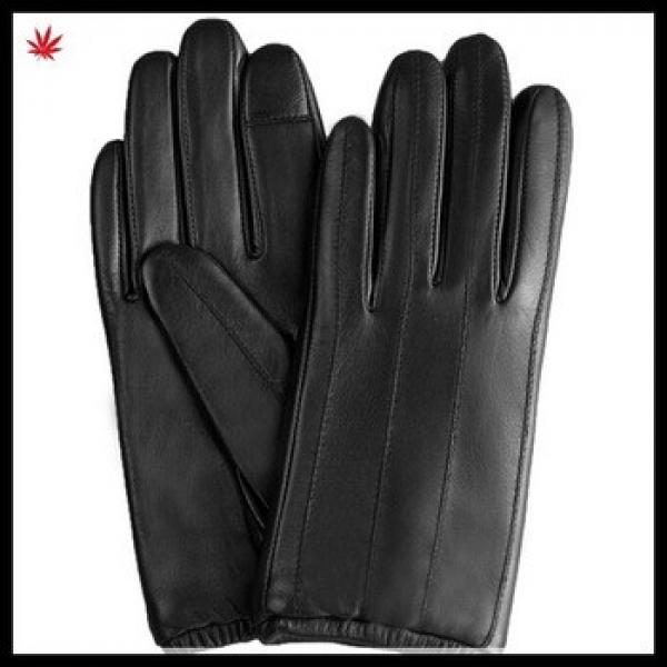 mens short warm fashion smartphone leather touch glove #1 image
