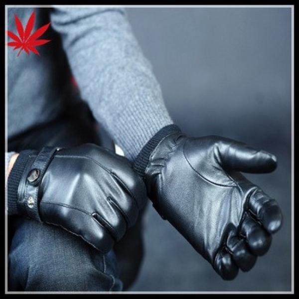 Good Quality Mens Soft&amp;Warm Genuine Lambskin Leather Gloves Cashmere Lined #1 image
