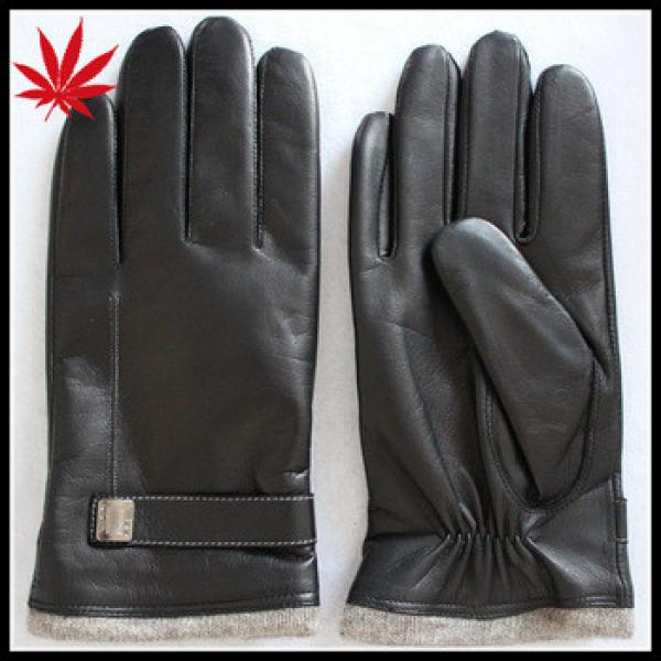 Men China gloves fine leather with cashmere lining #1 image