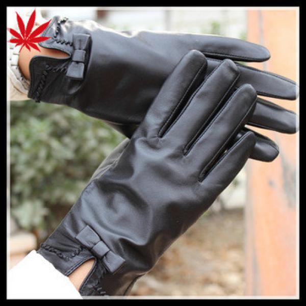 Ladies leather gloves size 9 with company logo custom design #1 image