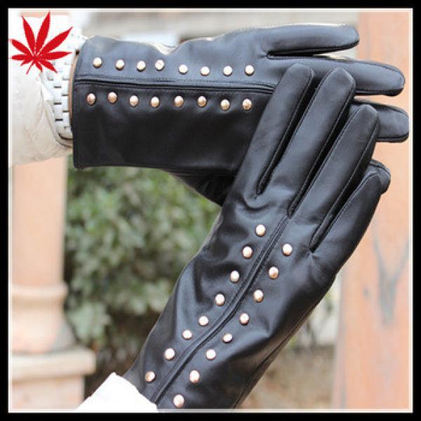 Ladies goat leather gloves importers with fashion studs #1 image