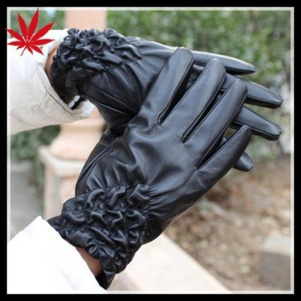 Ladies silk lined sheepskin nappa leather gloves #1 image